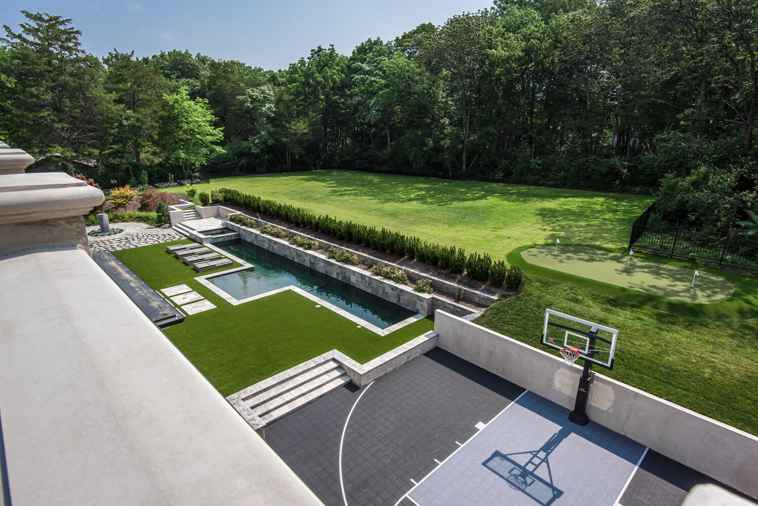 Belle Meade Grand Estate rooftop terrace